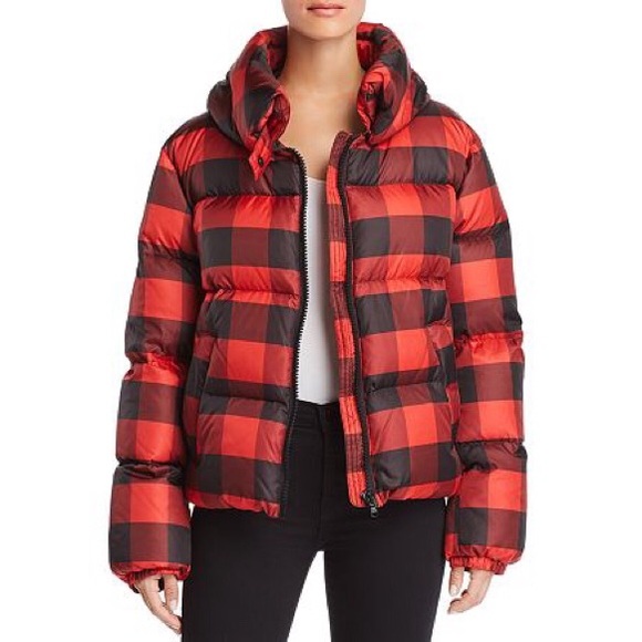 Nwt Kendall Kylie Buffalo Check Puffer 